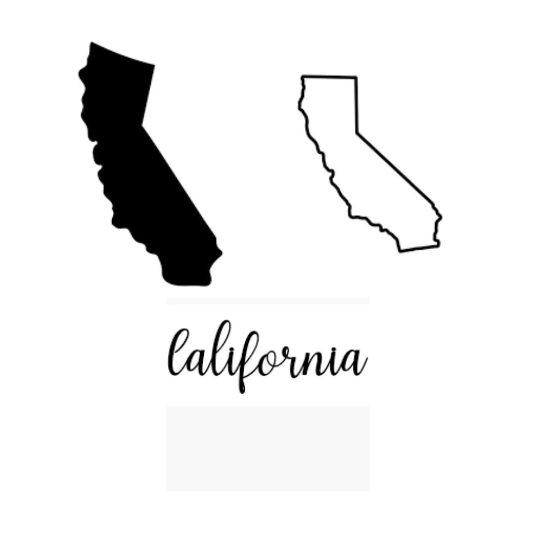 Acrylic Round State Keychain – Custom State Silhouette & Name